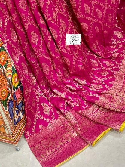 Arvika Moonga banarsi saree