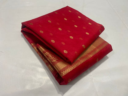 Heer yellow Chanderi saree handloom saree blouse