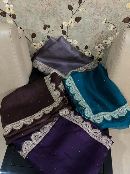 Maisha organza saree Indian sari blouse