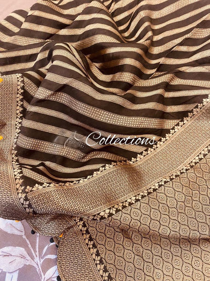 Livika gorgette Munga saree