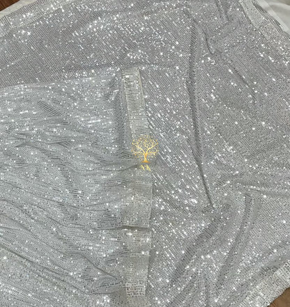 Elegant styled sequins saree