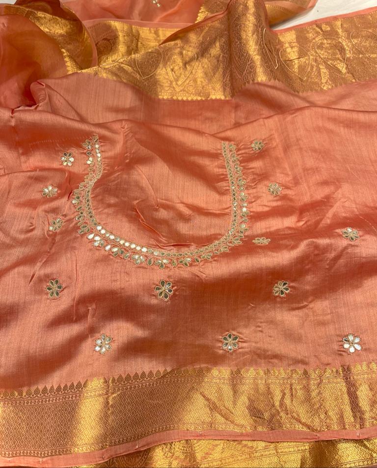 Kanchi organza saree