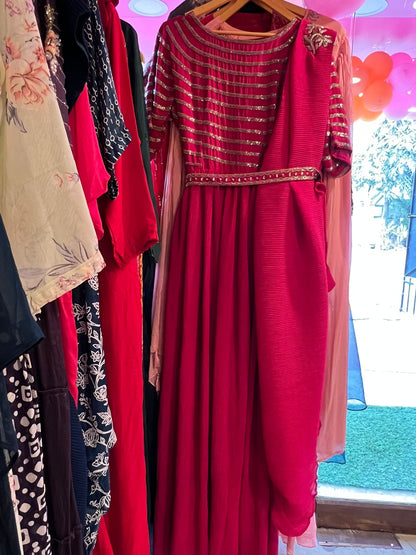 Valentine inspired pink dress