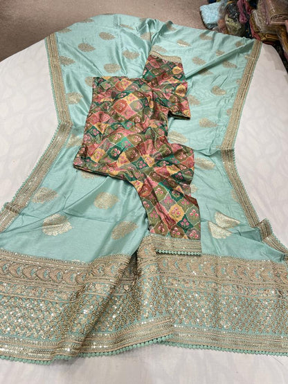 Harmoine monga silk saree