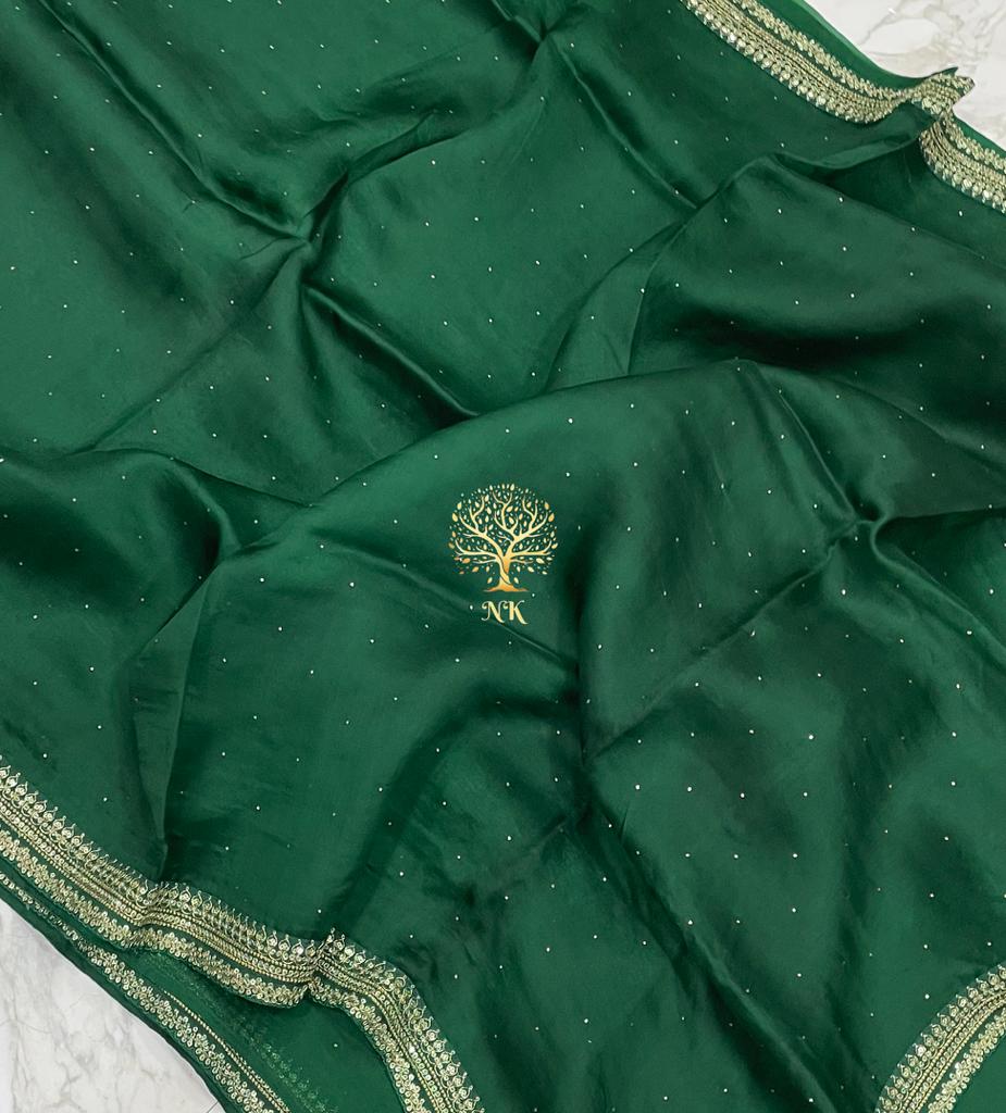 Organza silk trendy saree