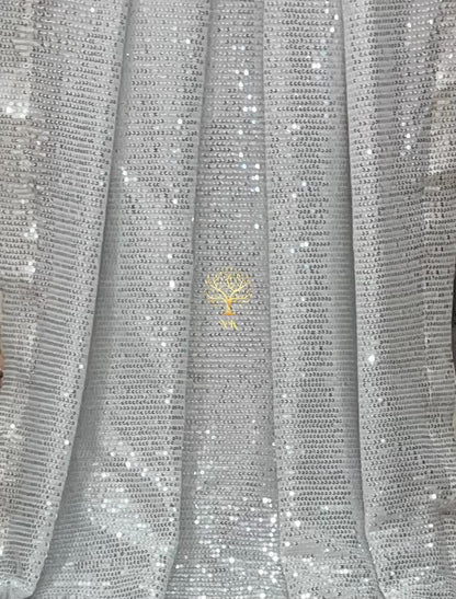 Elegant styled sequins saree