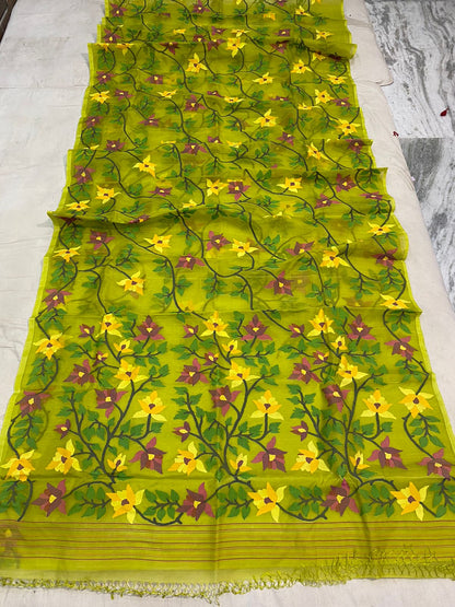 Hamida muslin jamdani saree