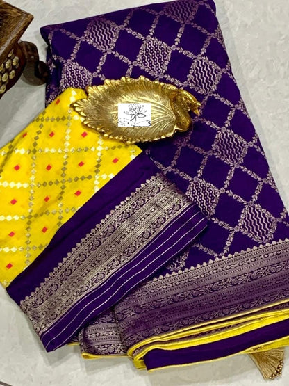 Arvika Moonga banarsi saree