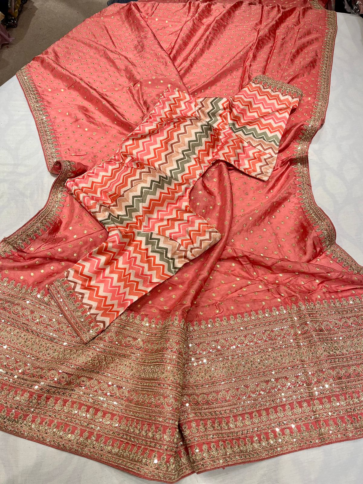 Rashvi printed moonga saree