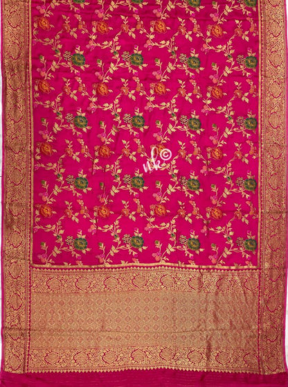 Silky Banarasi Meenakari saree