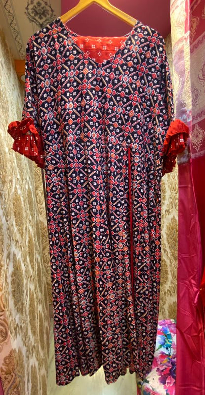 Wahira Patola Kurti set