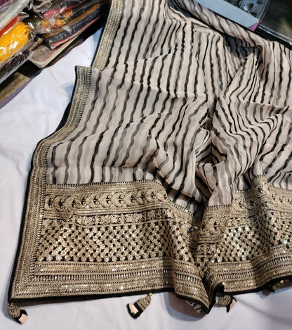 Kivini organza printed saree