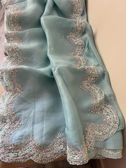Liba organza partywear saree