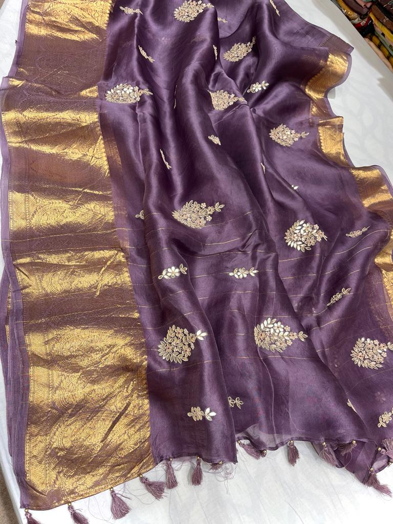 Kanchi organza saree