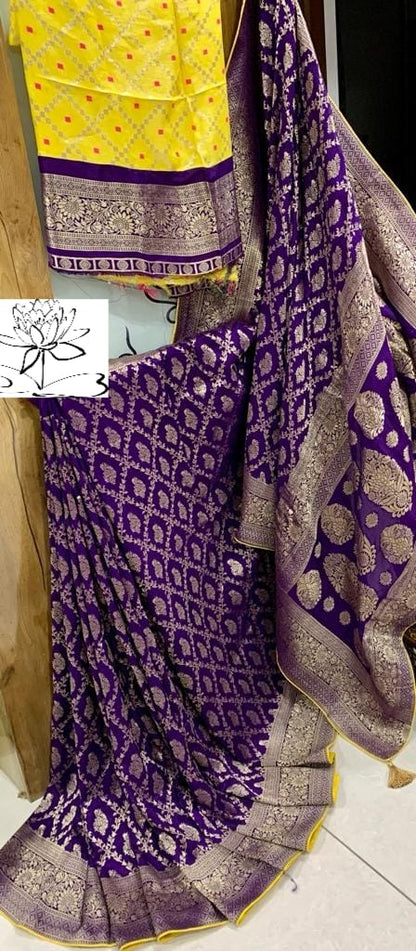 Arvika Moonga banarsi saree