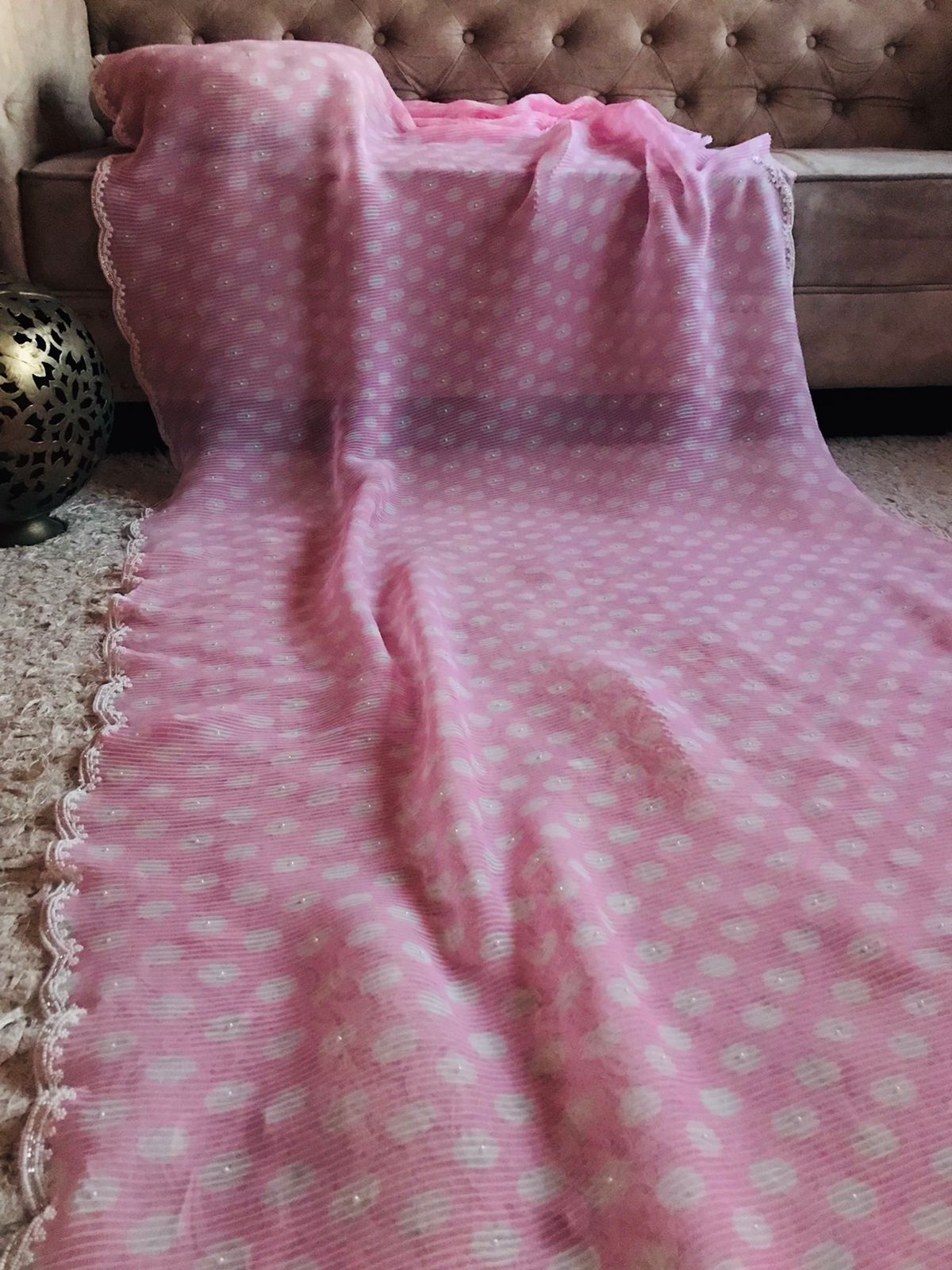 Fairly pink saree