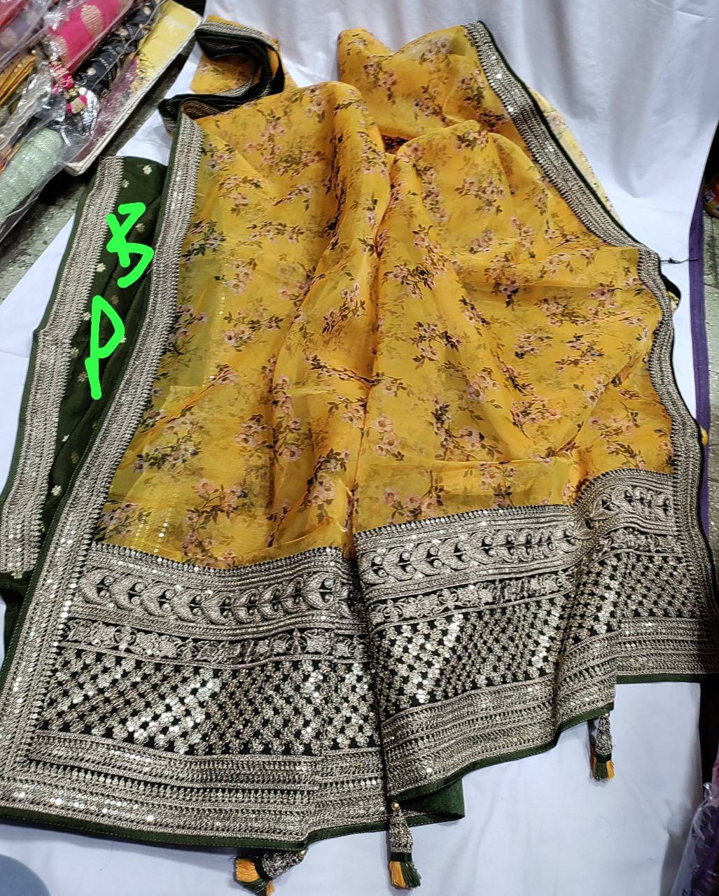 Digital floral printed sares