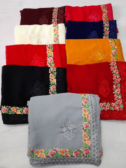 Farzania gorgette saree