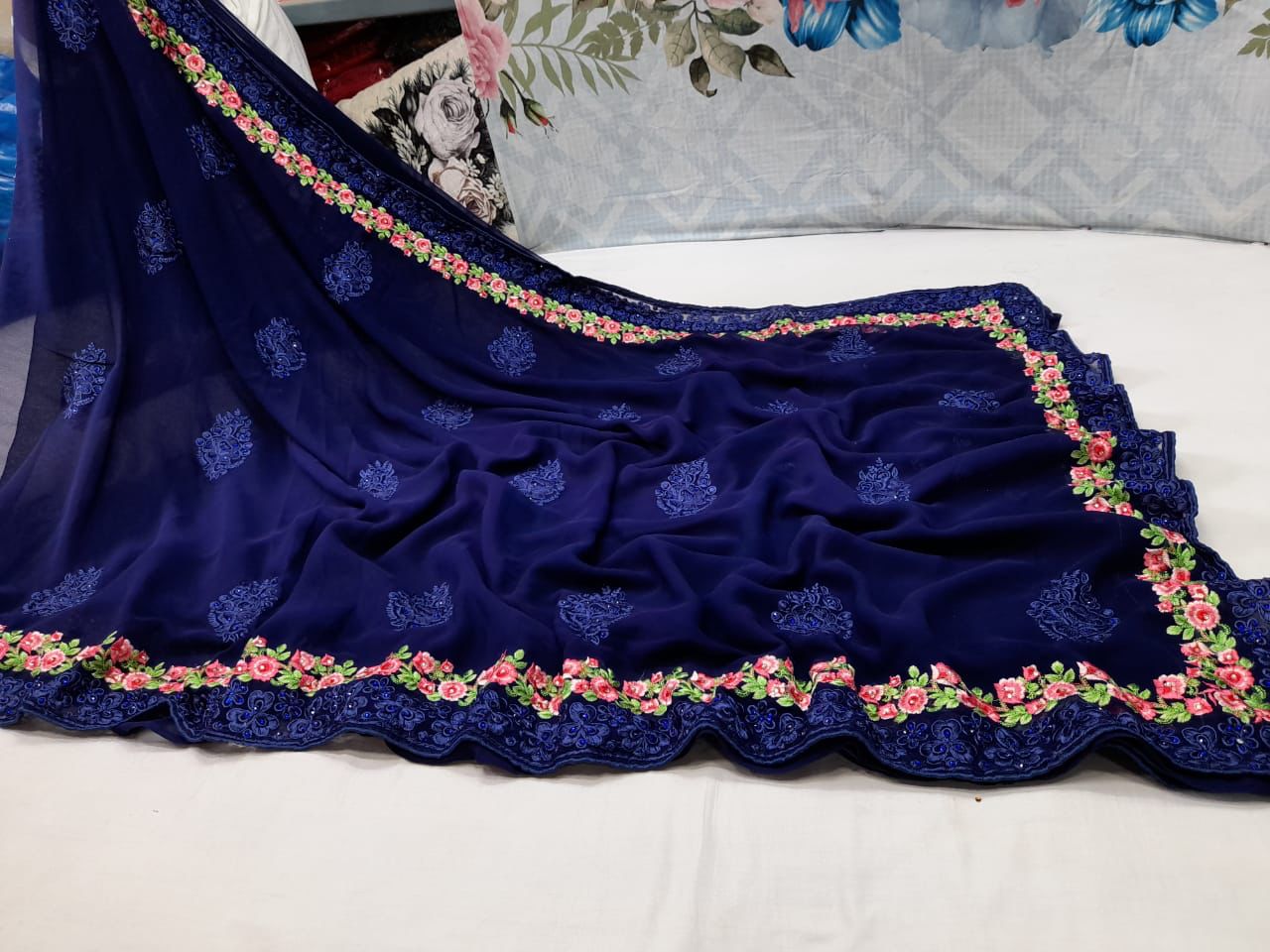 Farzania gorgette saree