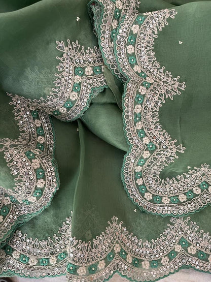 Liba organza partywear saree