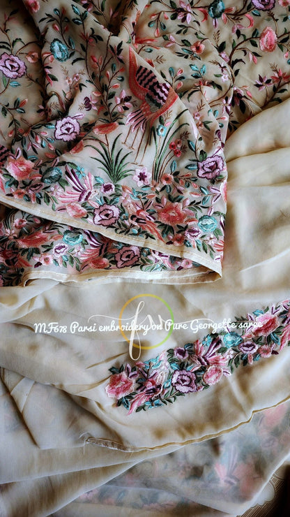 Narnia parsi inspired saree