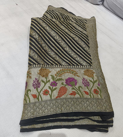 Maheera gorgette banarsi saree