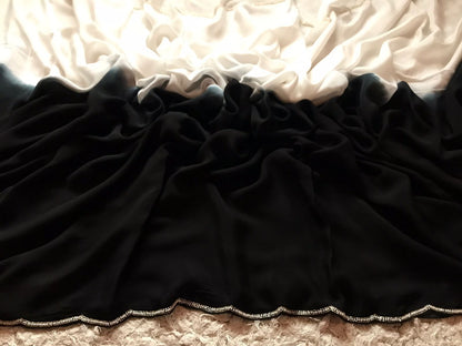 Aarzoo chinon crepe partywear saree