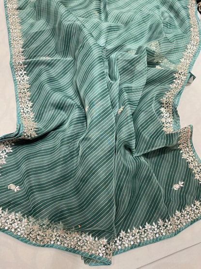 Lehariya gottappati organza saree