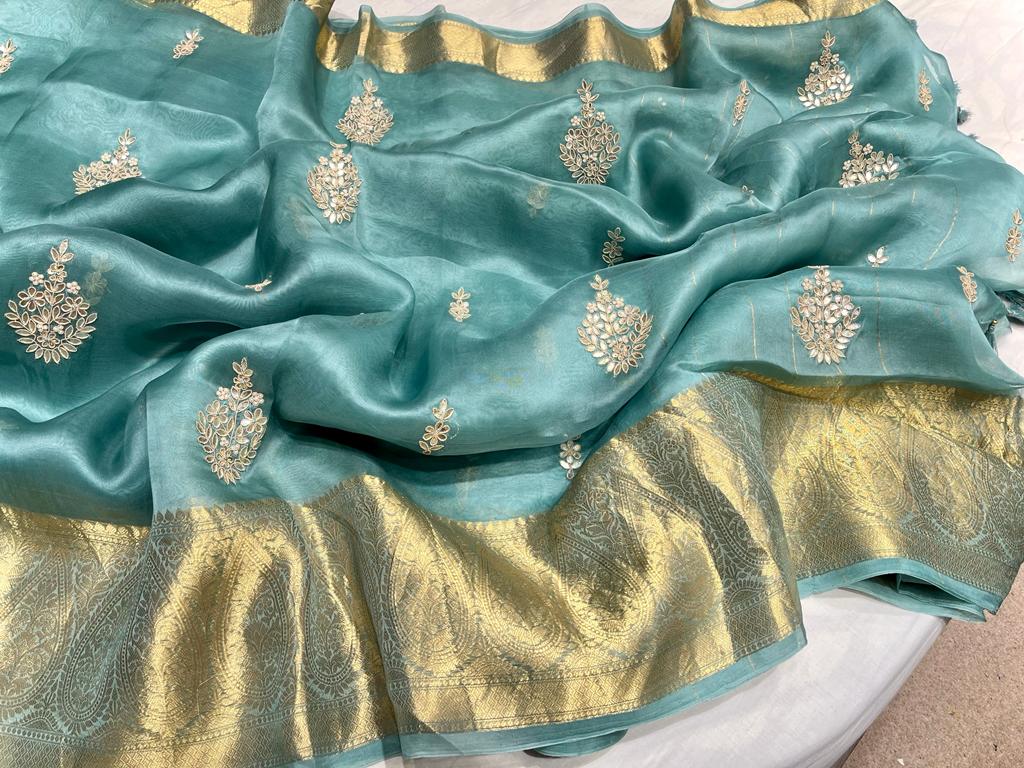 Kanchi organza saree