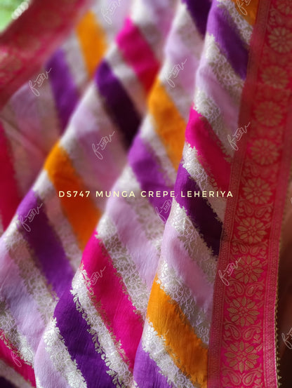 Festival Lehariya Munga saree