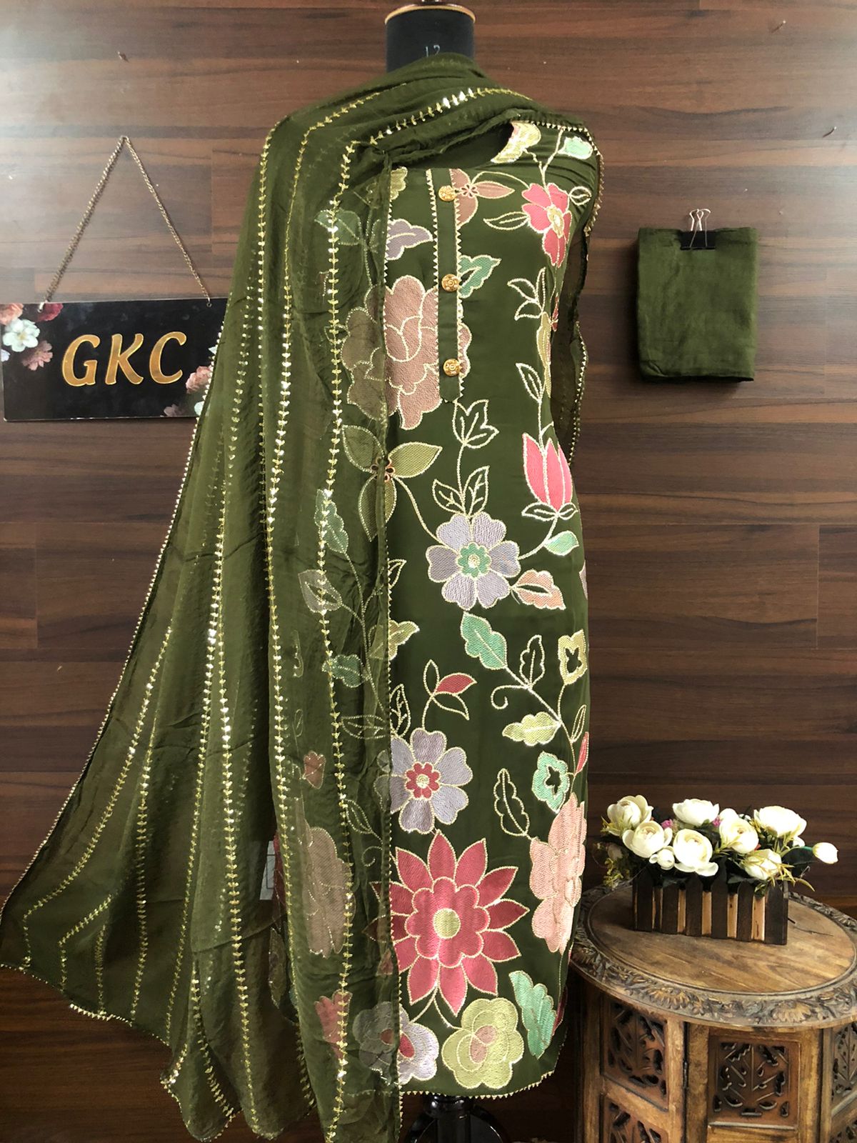Floral salwar suit