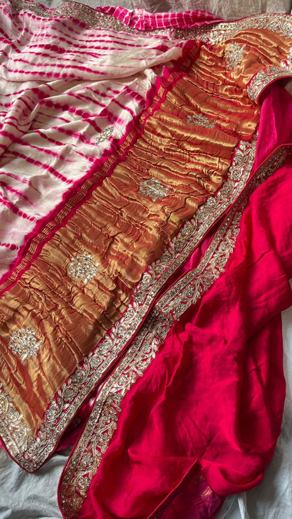 Gajji silk gottappati saree