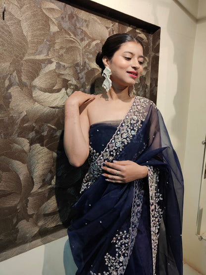 Nainika organza saree