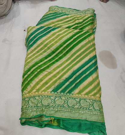Nasheen banarsi gorgette saree