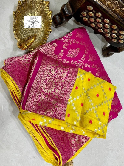 Arvika Moonga banarsi saree