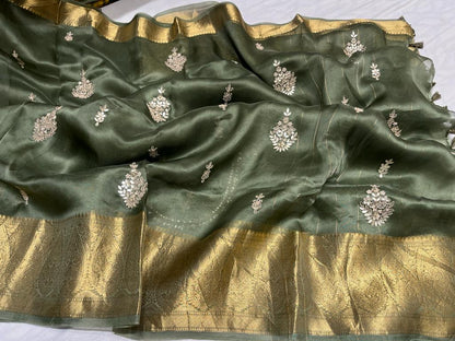 Kanchi organza saree