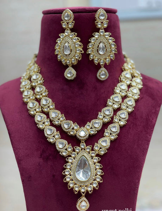 Ranzan polki necklace set