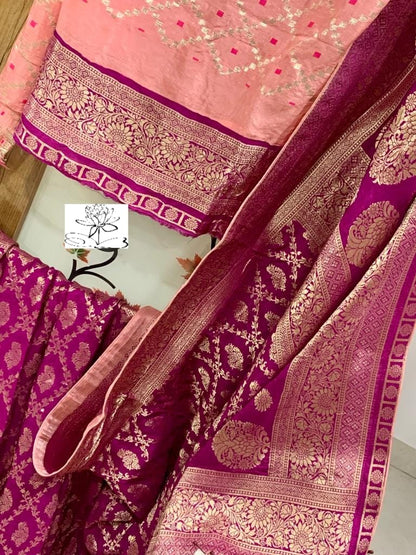 Arvika Moonga banarsi saree