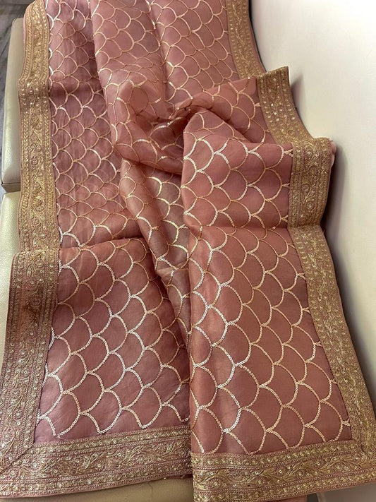 Lavina organza sequence saree