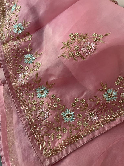 Ramisha organza wedding saree