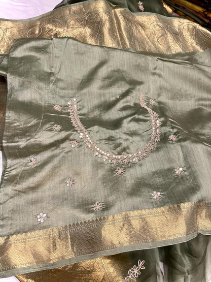 Kanchi organza saree