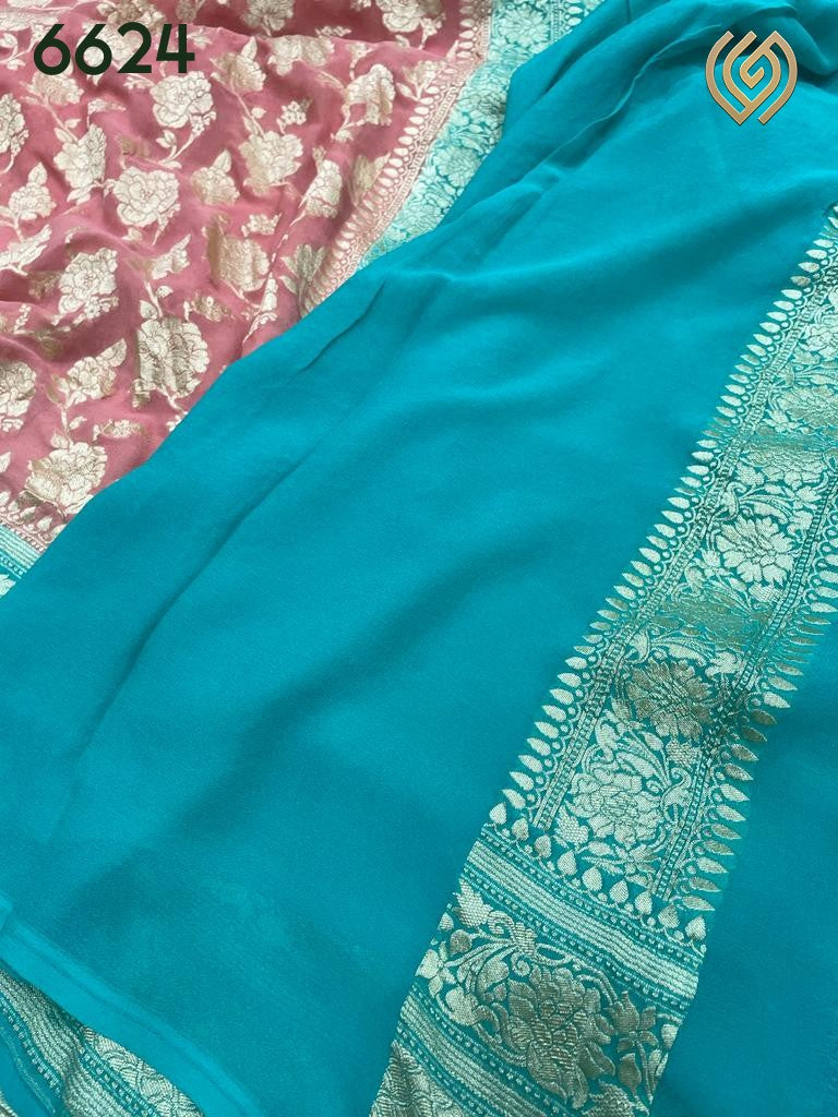 Lonasa handloom gorgette saree