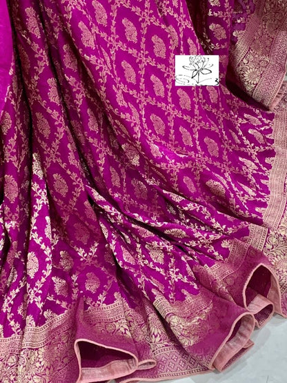 Arvika Moonga banarsi saree