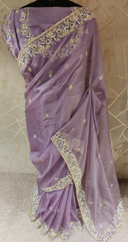 Alica organza zardosi saree