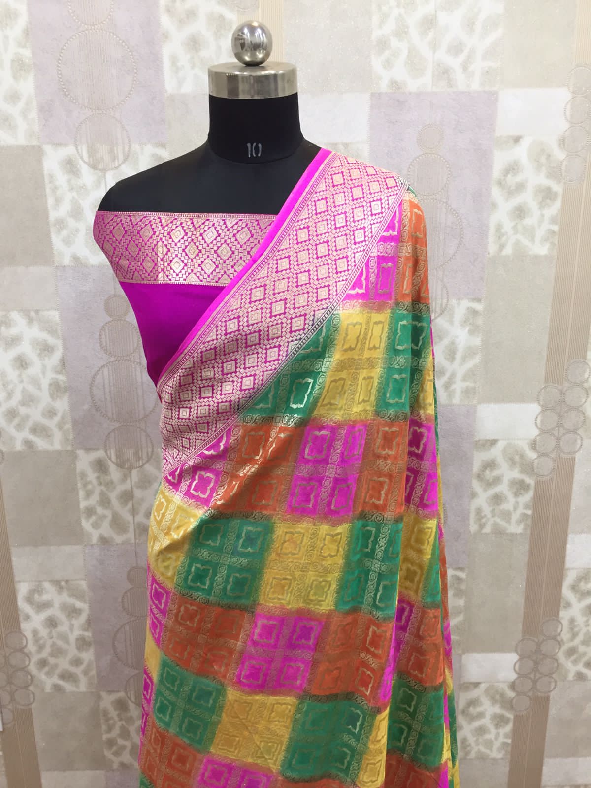 Rivayat handloom gorgette saree
