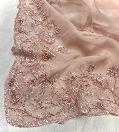 Alicia organza embroidered saree