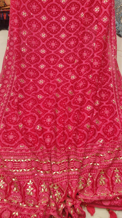 Ruhi chikankari saree
