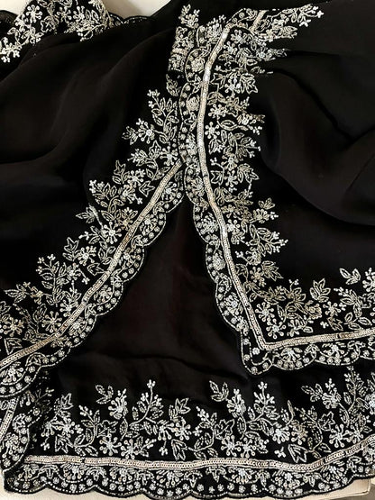 Yashsavi gorgette Indian saree