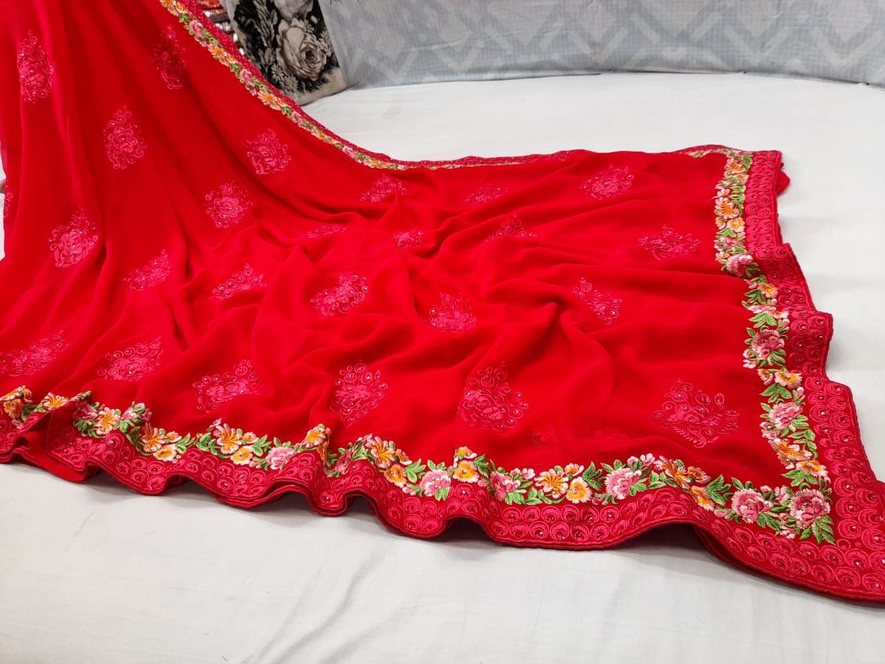 Farzania gorgette saree