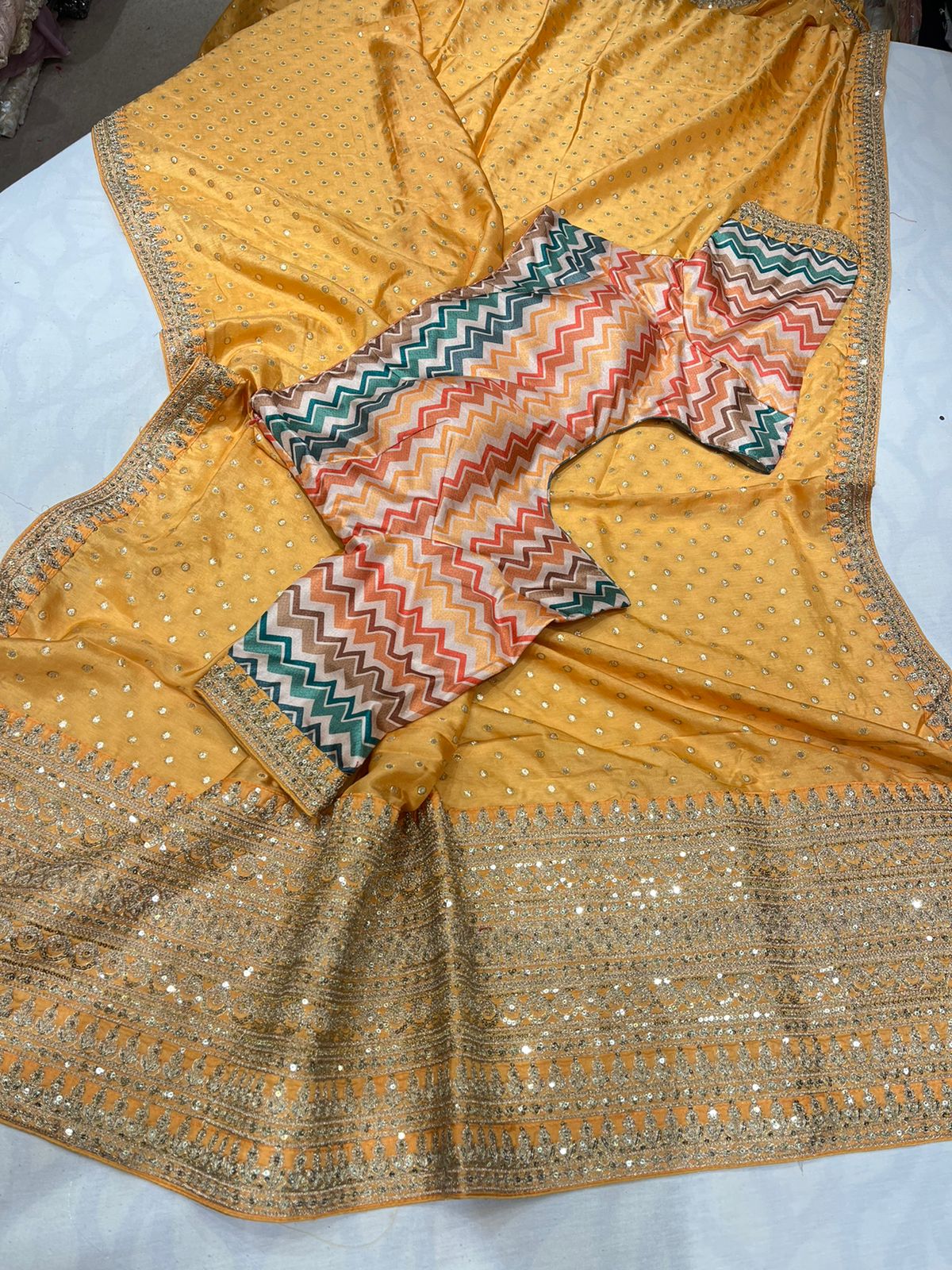 Rashvi printed moonga saree